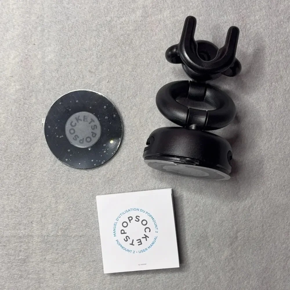 PopSockets PopMount 2 Car Mount Dashboard Windshield Rotating Adjustable Black